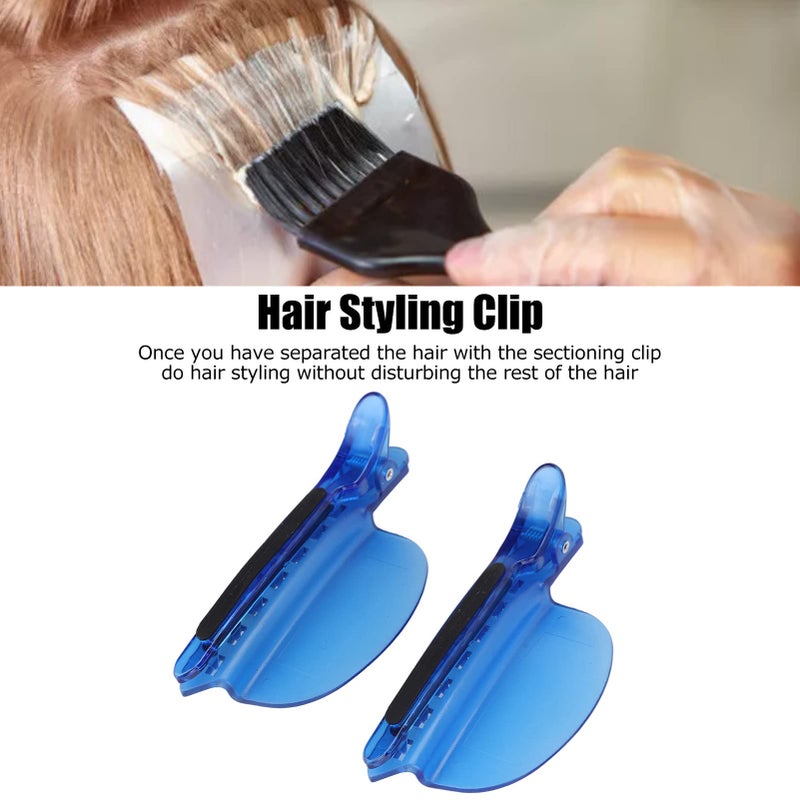 ZJchao Sectioning Clip, 2PCS Heat Insulation Clip Set for Wig Extension Hair Highlighting, Blue - Image 3